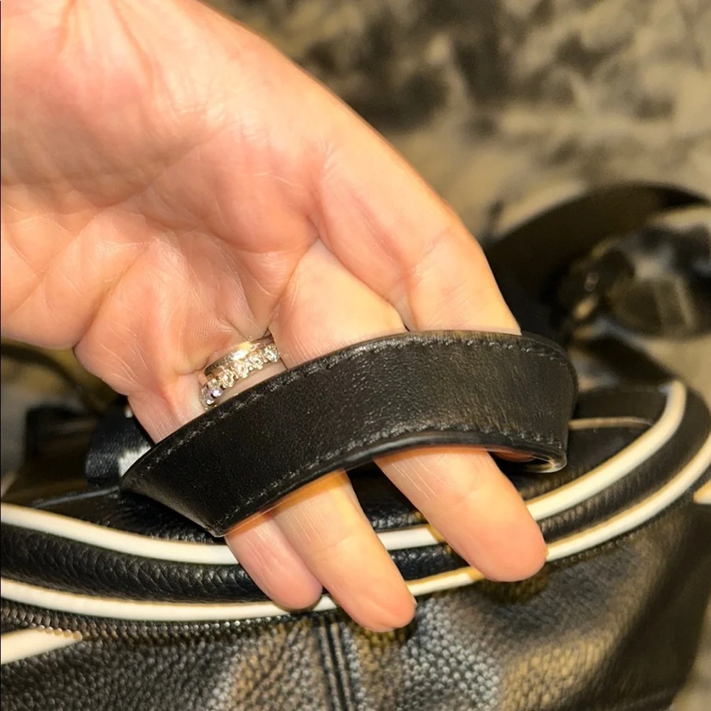 Michael Kors Black and Yellow Rhea Backpack - Picture 10 of 10